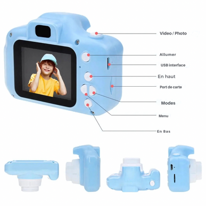 Caméra Numérique HD pour Enfants - Cadeau Parfait pour les Petits Photographes !