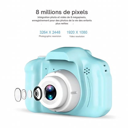 Caméra Numérique HD pour Enfants - Cadeau Parfait pour les Petits Photographes !