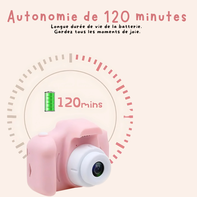 Caméra Numérique HD pour Enfants - Cadeau Parfait pour les Petits Photographes !