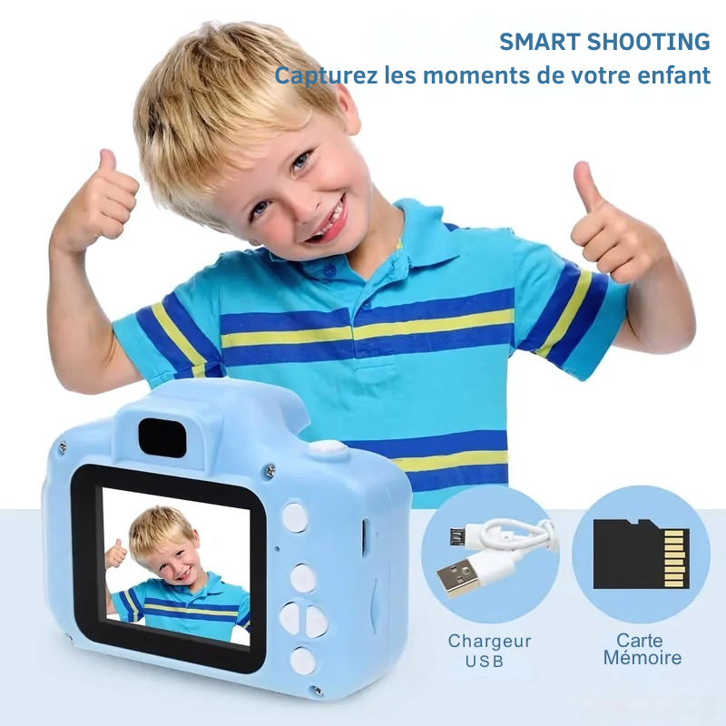 Caméra Numérique HD pour Enfants - Cadeau Parfait pour les Petits Photographes !